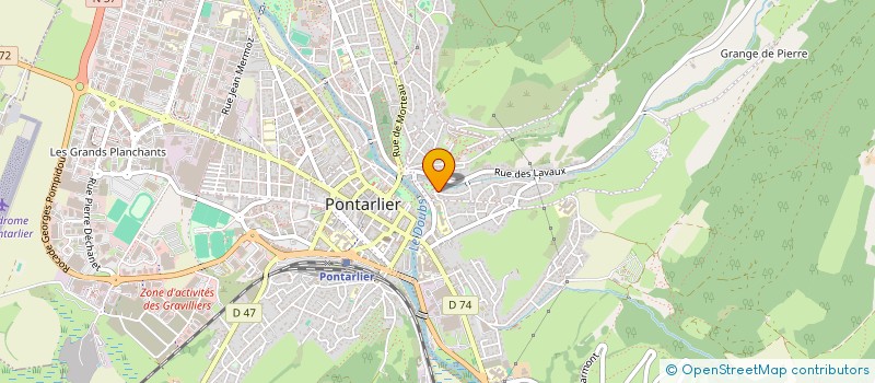 localisation de l'entreprise MADAME JULIE THERIN  PONTARLIER