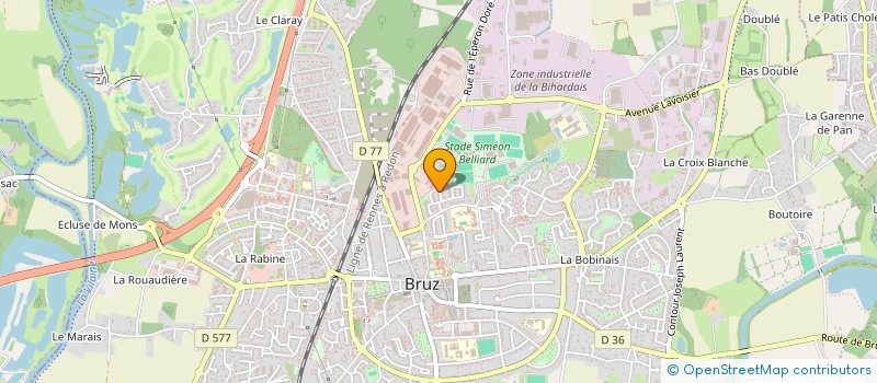 localisation de l'entreprise MADAME JULIE THIAUD  BRUZ