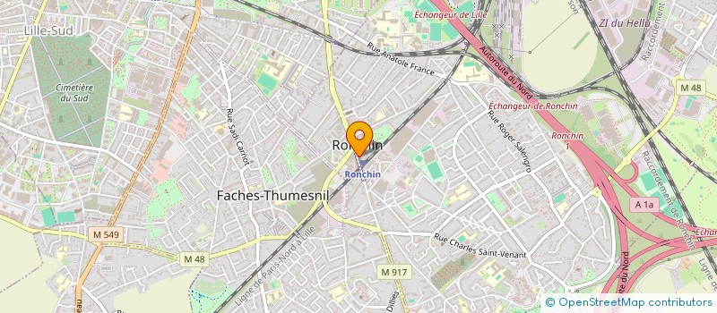 localisation de l'entreprise MADAME JULIE THOMAS  RONCHIN