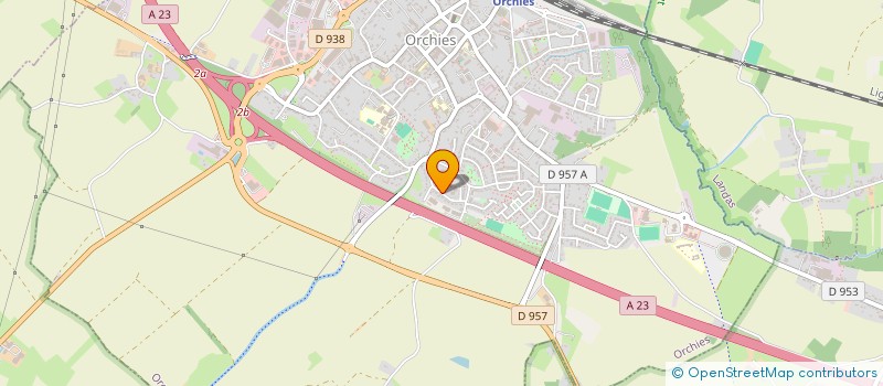 localisation de l'entreprise MADAME JULIE THOMAS  ORCHIES