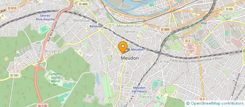localisation de l'entreprise MADAME JULIE THOMAS  MEUDON