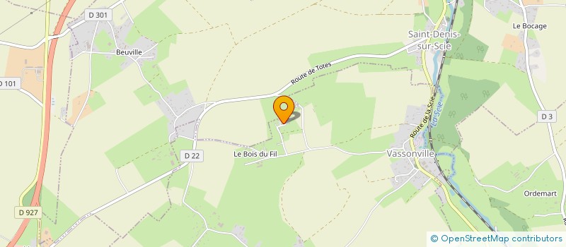 localisation de l'entreprise MADAME JULIE THOMAS  VASSONVILLE