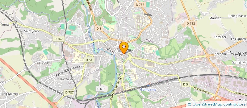 localisation de l'entreprise MADAME JULIE TISSARD  GUINGAMP