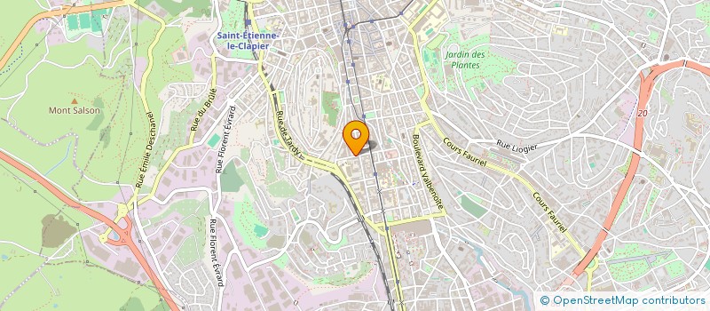 localisation de l'entreprise MADAME JULIE TOKHI  SAINT-ETIENNE