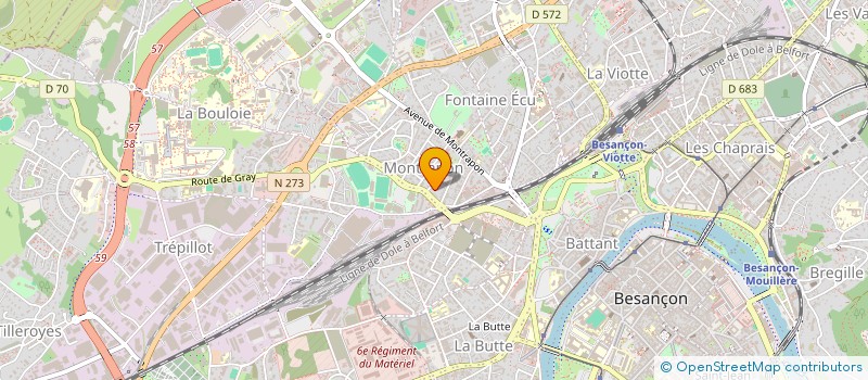 localisation de l'entreprise MADAME JULIE TOLO  BESANCON