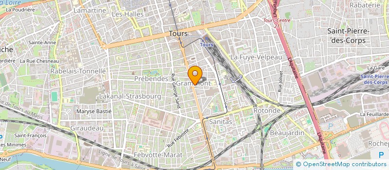 localisation de l'entreprise MADAME JULIE TOMAL  TOURS