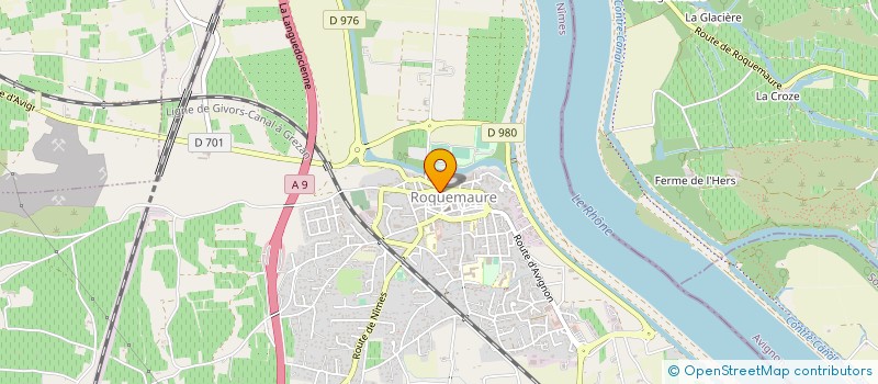 localisation de l'entreprise MADAME JULIE TOMIO  ROQUEMAURE