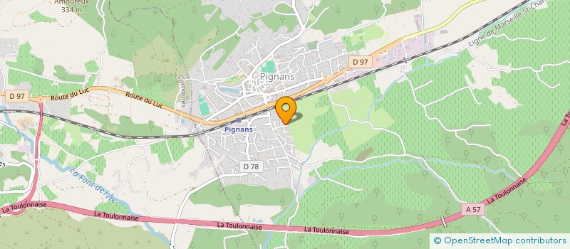 localisation de l'entreprise MADAME JULIE TOURBEZ  PIGNANS