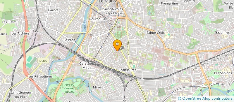 localisation de l'entreprise MADAME JULIE TOUSSAINT  LE MANS