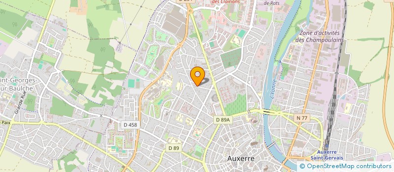 localisation de l'entreprise MADAME JULIE TOUSSAINT à AUXERRE