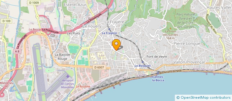 localisation de l'entreprise MADAME JULIE TOUSSAINT à CANNES