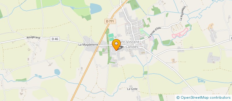 localisation de l'entreprise MADAME JULIE TOXE  SAINT-VINCENT-DES-LANDES