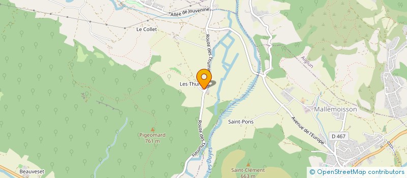 localisation de l'entreprise MADAME JULIE TRANCHARD  MALLEMOISSON