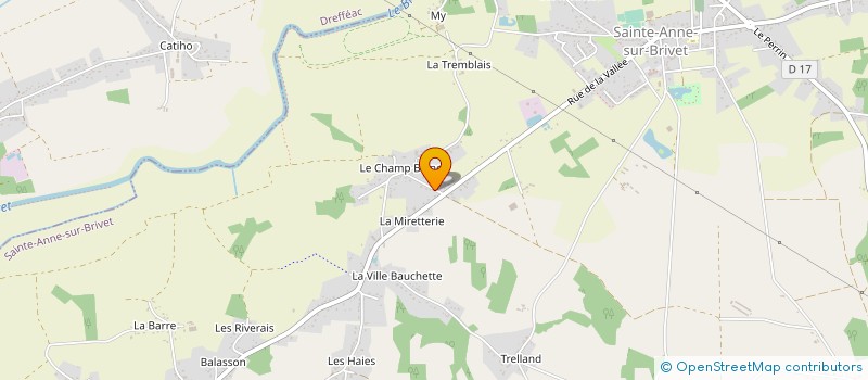 localisation de l'entreprise MADAME JULIE TRELCAT  SAINTE-ANNE-SUR-BRIVET