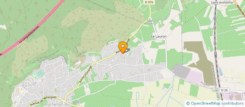 localisation de l'entreprise MADAME JULIE TRIDOT à ROCHEFORT-DU-GARD