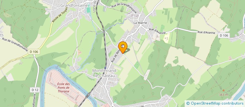 localisation de l'entreprise MADAME JULIE TROCELLIER  MONTFERRAND-LE-CHATEAU