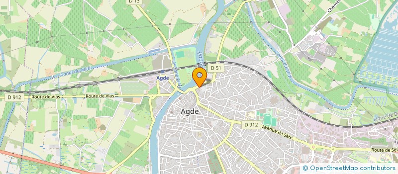 localisation de l'entreprise MADAME JULIE UTEZA  AGDE