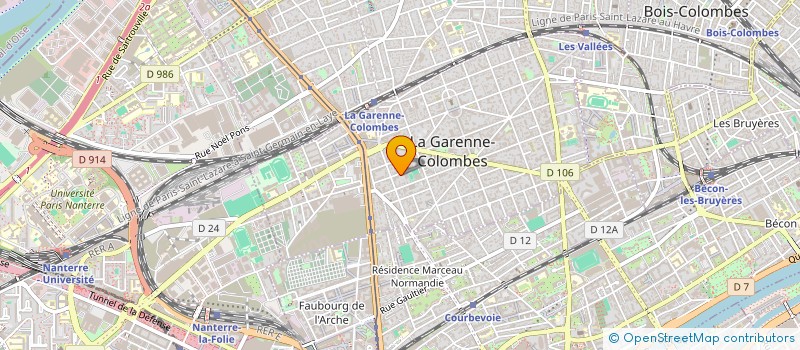 localisation de l'entreprise MADAME JULIE UTHURRIBORDE  LA GARENNE-COLOMBES