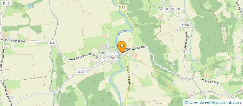 localisation de l'entreprise MADAME JULIE UZAC  SAINT-SEVER-DE-RUSTAN