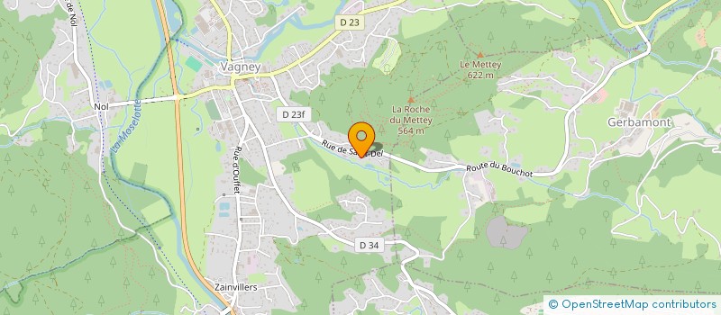 localisation de l'entreprise MADAME JULIE VALENTIN  VAGNEY