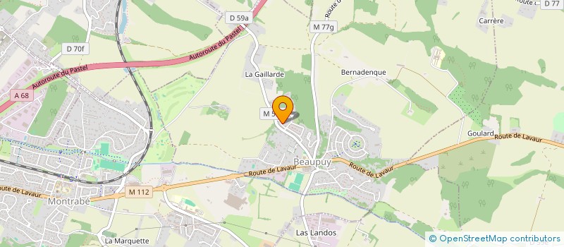 localisation de l'entreprise MADAME JULIE VALETTE  BEAUPUY