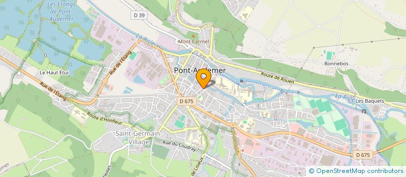 localisation de l'entreprise MADAME JULIE VALIN  PONT-AUDEMER