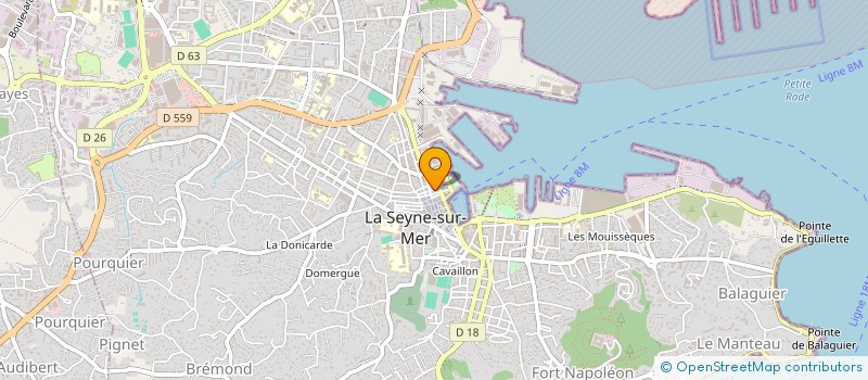 localisation de l'entreprise MADAME JULIE VALLET à LA SEYNE-SUR-MER