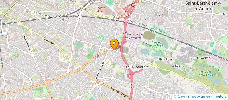 localisation de l'entreprise MADAME JULIE VALLET à ANGERS