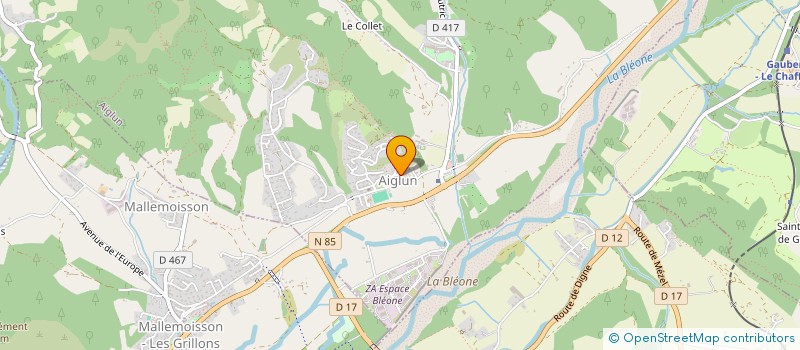 localisation de l'entreprise MADAME JULIE VAN GYSEL  AIGLUN