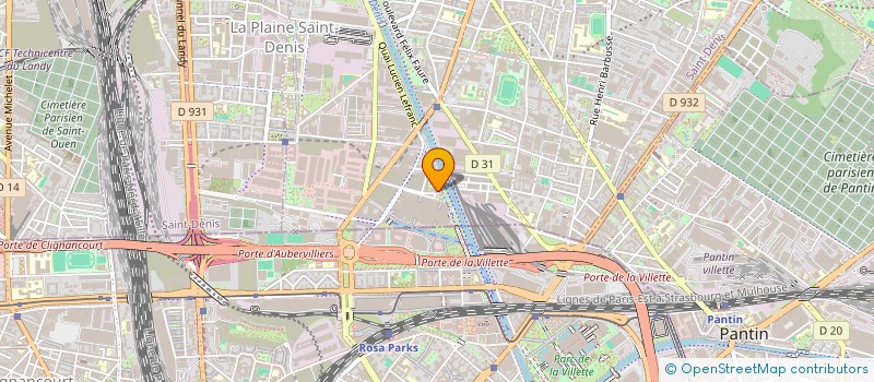 localisation de l'entreprise MADAME JULIE VANHONNACKER  AUBERVILLIERS