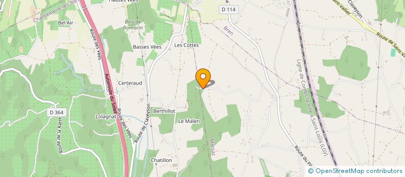 localisation de l'entreprise MADAME JULIE VANISCOTTE  MARSAZ