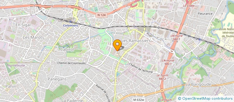 localisation de l'entreprise MADAME JULIE VANMEENEN à COLOMIERS