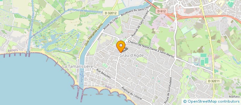 localisation de l'entreprise MADAME JULIE VANPOUCKE  AGDE