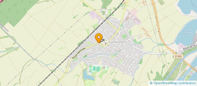 localisation de l'entreprise MADAME JULIE VELTZ  GAMBSHEIM