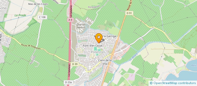 localisation de l'entreprise MADAME JULIE VELY  POLLESTRES