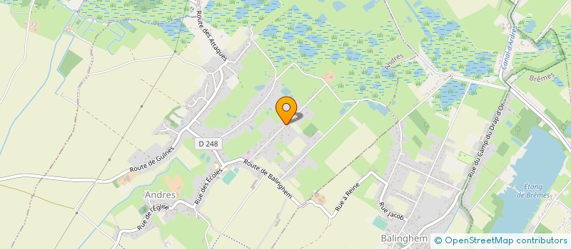 localisation de l'entreprise MADAME JULIE VENIEL  HAMES-BOUCRES