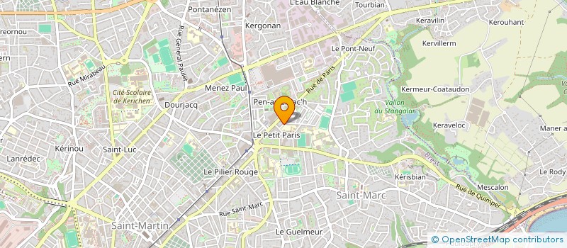 localisation de l'entreprise MADAME JULIE VENNEGUES à BREST