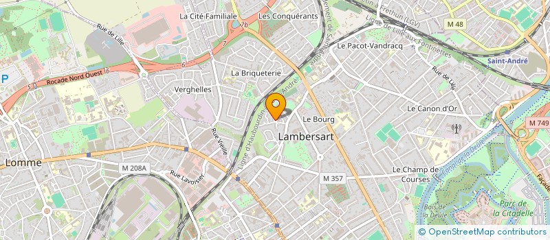 localisation de l'entreprise MADAME JULIE VERDIER à LAMBERSART