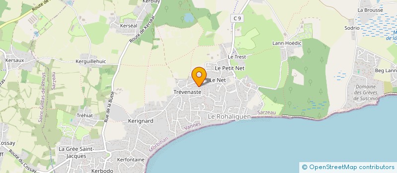 localisation de l'entreprise MADAME JULIE VERGNAUD  SARZEAU