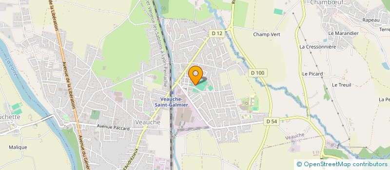 localisation de l'entreprise MADAME JULIE VERICEL  VEAUCHE