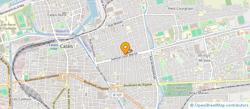 localisation de l'entreprise MADAME JULIE VERMEULEN  CALAIS