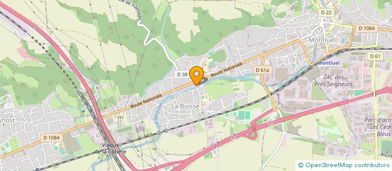 localisation de l'entreprise MADAME JULIE VERNET à LA BOISSE