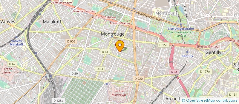 localisation de l'entreprise MADAME JULIE VERRECCHIA  MONTROUGE