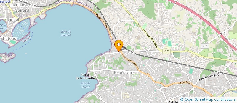 localisation de l'entreprise MADAME JULIE VERRIERE à SANARY-SUR-MER