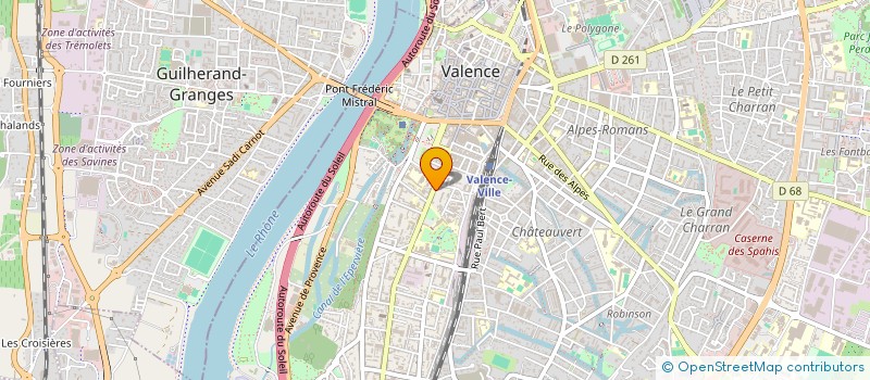 localisation de l'entreprise MADAME JULIE VESSELLA  ROMANS-SUR-ISERE