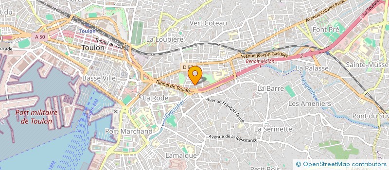 localisation de l'entreprise MADAME JULIE VIALLET  TOULON