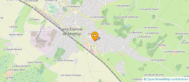 localisation de l'entreprise MADAME JULIE VIGNERON  SAINT-ETIENNE-DE-MONTLUC