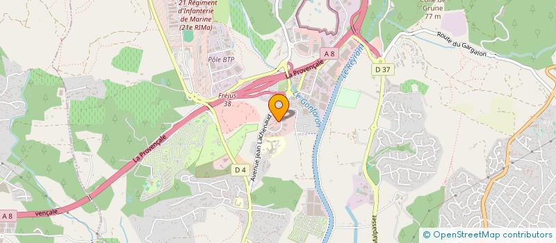 localisation de l'entreprise MADAME JULIE VIGNERON à FREJUS