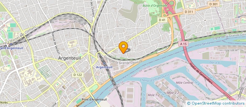 localisation de l'entreprise MADAME JULIE VILA FRIA PEREIRA  ARGENTEUIL