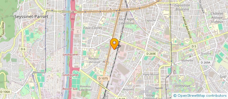 localisation de l'entreprise MADAME JULIE VILLAUMIE  GRENOBLE